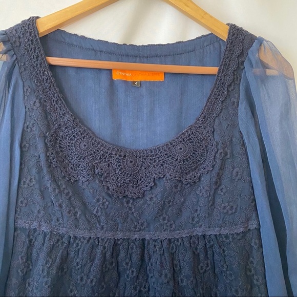 Cynthia Cynthia Steffe Embroidered Blouse - Sz 4 - Picture 3 of 8